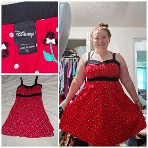 Size 16 Disney Cherry Minnie Mouse Dress